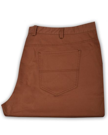 İnce Likralı spor chino pantolon/Normal bel /Bakır ( 4569 )