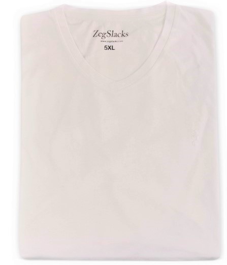 Beyaz V Yaka Basic T-Shirt (ts2807) - 1